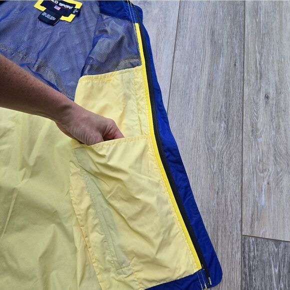 Polo Sport Ralph Lauren Nylon Wind Vest Shell 5 Pockets Outdoor Mens Size Medium - Picture 11 of 13